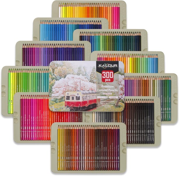 300 Premium Colored Pencils Set629907284655391116