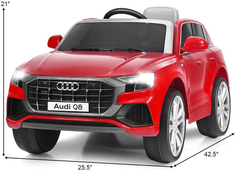 Licensed Audi Q8 12V Ride On Car (Red) Twin Motors Carousel 2