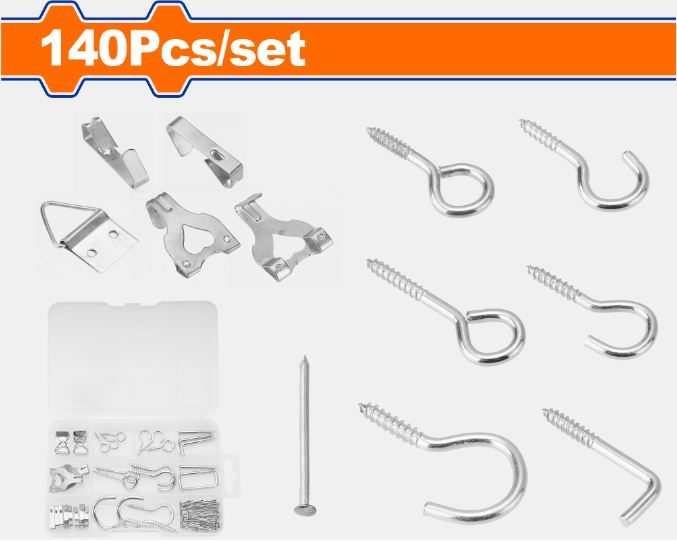 Screw Hooks Kit 140pc Carousel 1