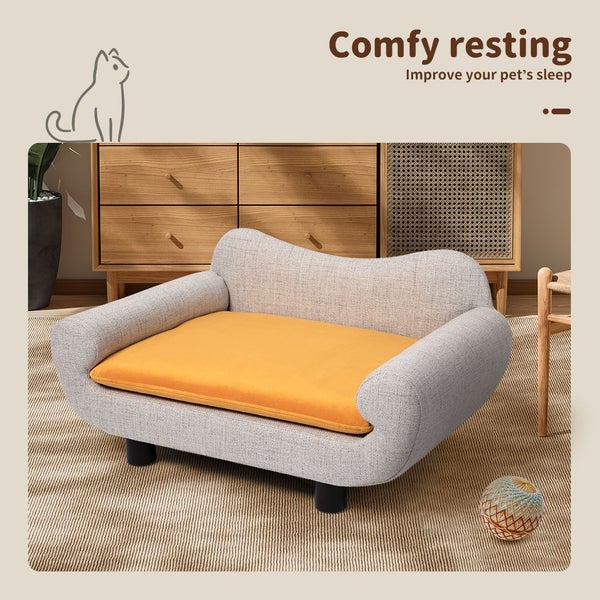 Pawz Pet Sofa Bed Dog Cat Detachable Warm Soft Back Lounge Couch Washable Cover Carousel 2