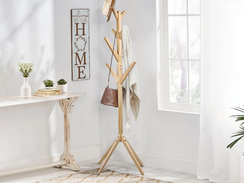 Wooden Coat Stand Hanger Rack Carousel 1