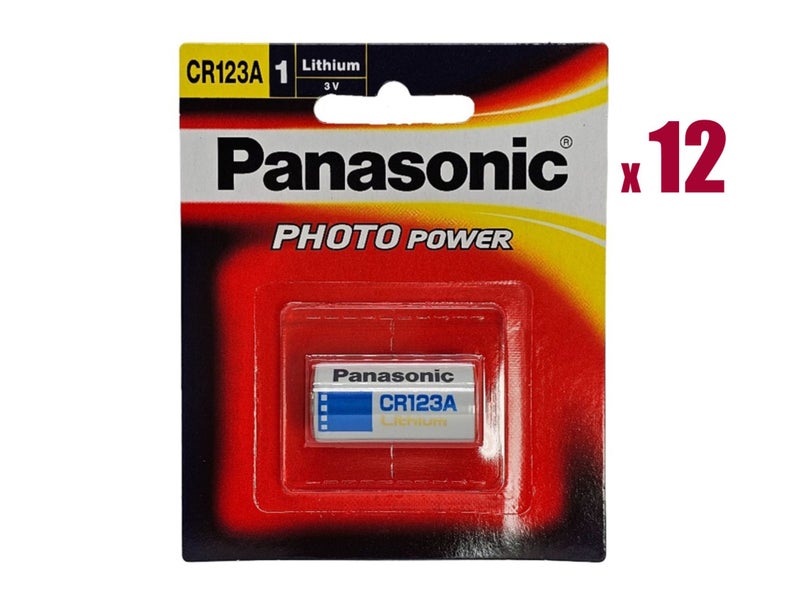 Panasonic CR123A (CR123) 3V Lithium amera batteries - 12 Packs Carousel 2