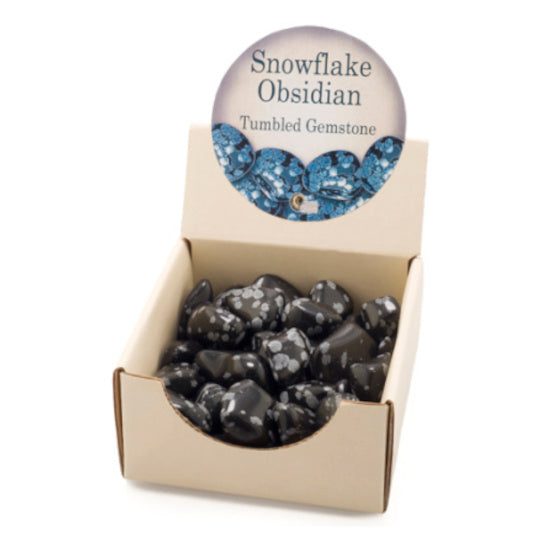 Snowflake Obsidian Tumbled Carousel 1