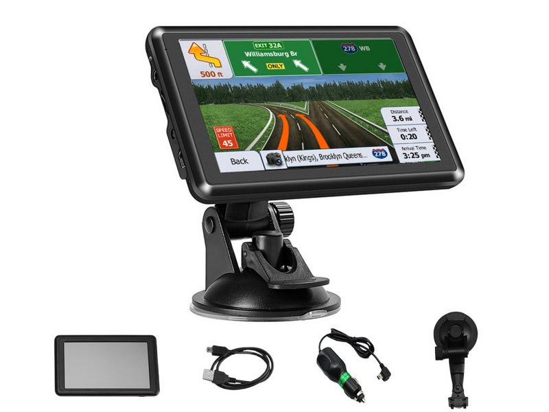 5 inch Car Truck Navigation GPS Navigator System Sat Nav Lifetime Map Speedcam Carousel 1
