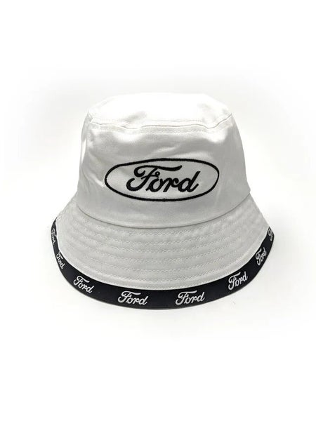 Ford Generic White Bucket Hat Carousel 1