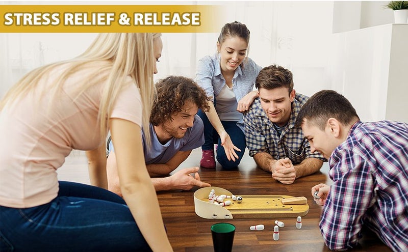 Table Top Mini Bowling Game Set,Funny White Elephant Gifts Ideas,Desk Tabletop S Carousel 1