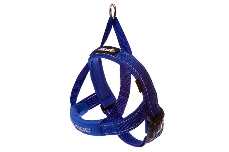Dog Harness - EzyDog Quick Fit Harness Small Blue Carousel 1