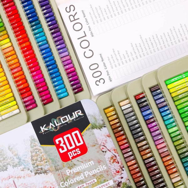 300 Colored Pencils Set64465723154946111