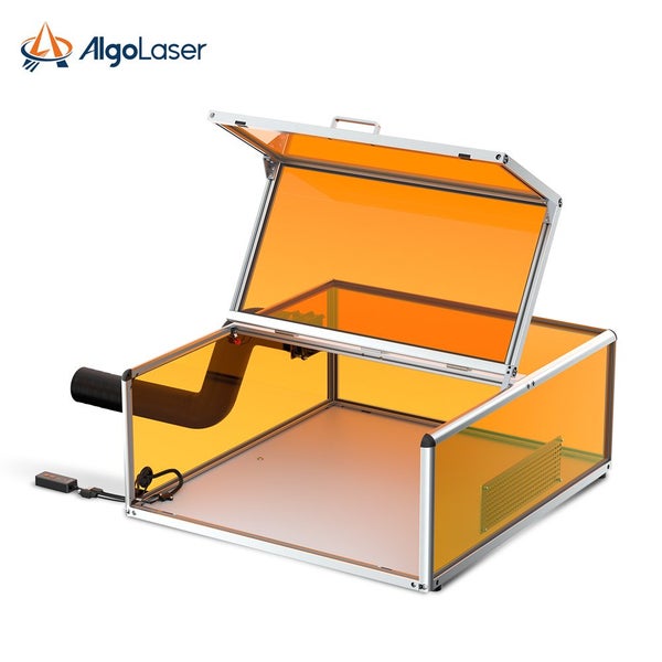 Algolaser Smart Acrylic Enclosure 2.0 with built in Camera, LED Lights & Control Carousel 2