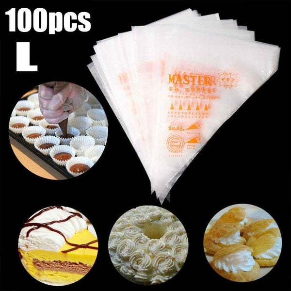 100pcs Icing Piping Bags L I1005WT3 Carousel 1