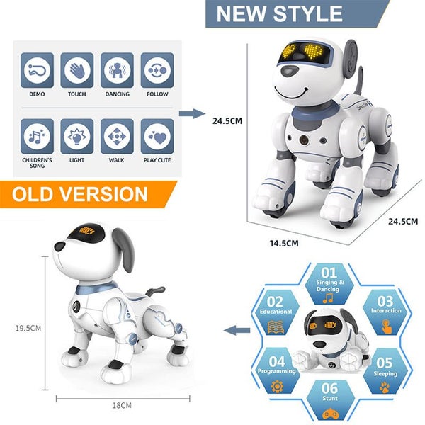 Intelligent Remote Control Robot Dog Electronic Stunt Voice Command Programma... Carousel 7