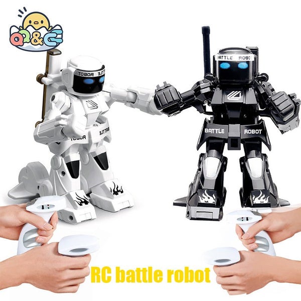 RC Battle Bo Toy Remote 2.4G Humanoid Fighting Robot with Two Control Joystic... Carousel 2