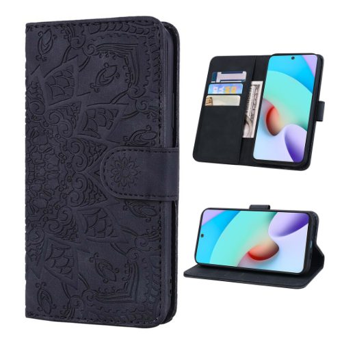 iPhone 12 / 12 Pro Case + Tempered Glass Screen Protector Mandala Black Carousel 1