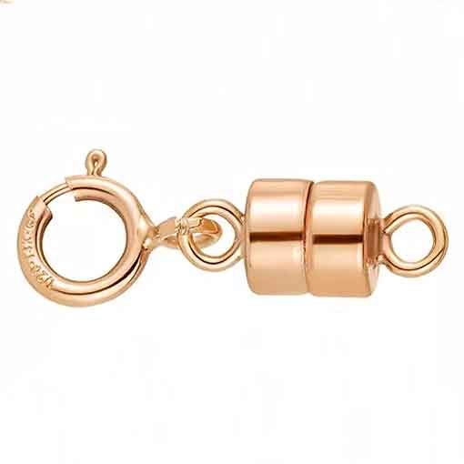 Rose-Gold Magnetic Clasp with Spring Clasp (15mm) Carousel 1