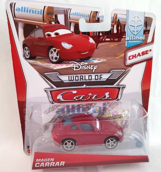 Disney Pixar Cars Chase Magen Carrar World of Cars Allinol Blowout Rare Carousel 1
