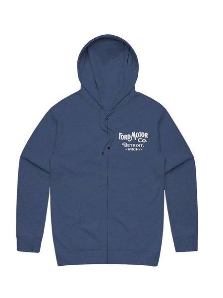 FORD MENS VINTAGE ZIP UP HOODIE Carousel 1