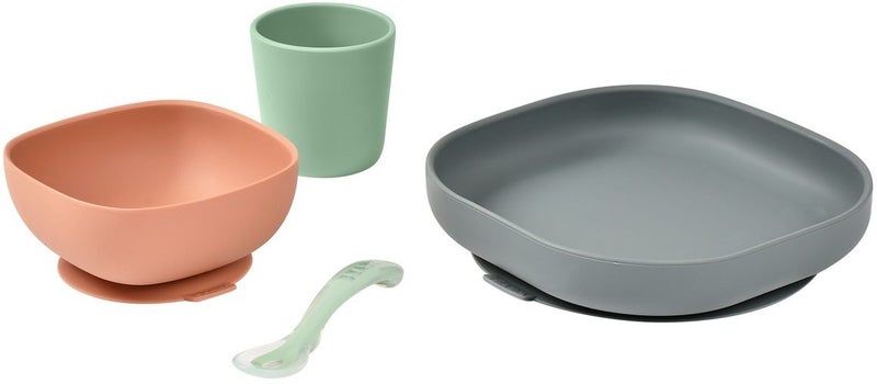 Beaba: Silicone Suction Meal Set - Mineral Carousel 2