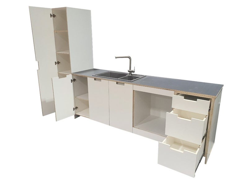 2.7m Plywood Kitchenette - Locally made in New Zealand Carousel 1