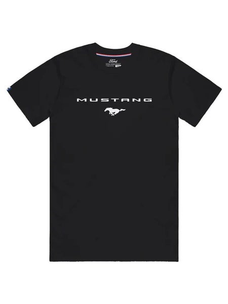Ford Mustang Unisex Black Car Spec T-Shirt Carousel 1