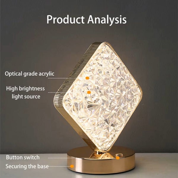 LED Night Light Lamp Square Table Lamp Carousel 2