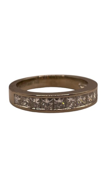18CT W/G GOLD RING 5.2GMS TDW 1.00CT Carousel 1