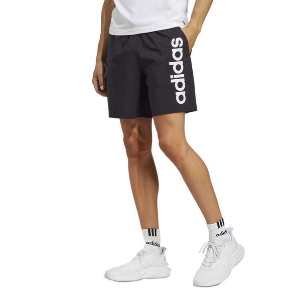 adidas Mens Essentials Chelsea Linear Logo Shorts - Black Carousel 1