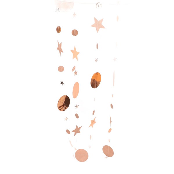 glitter paper hanging banners paper star and circle hanging decorations star and Carousel 2