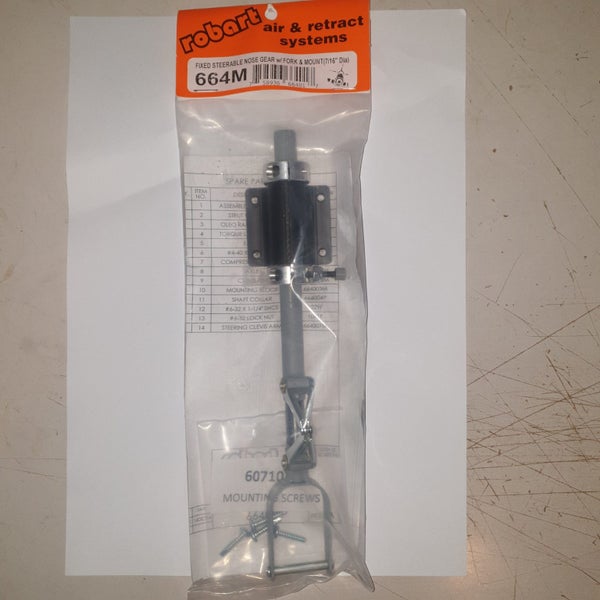 Robart 664M 7/16" Fixed Steerable Nose Gear - 25% ($59) OFF!!! Carousel 1