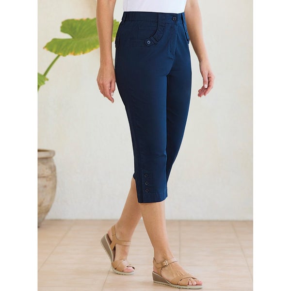 Chinos - navy - 98% cotton - size 16 - comfort meets class head on! Carousel 1