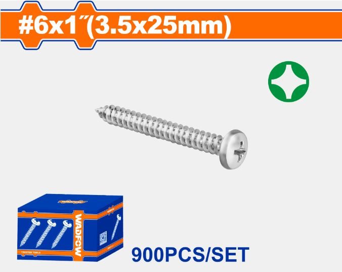 900pc Pan Head Self-Tapping Screw Set Carousel 1