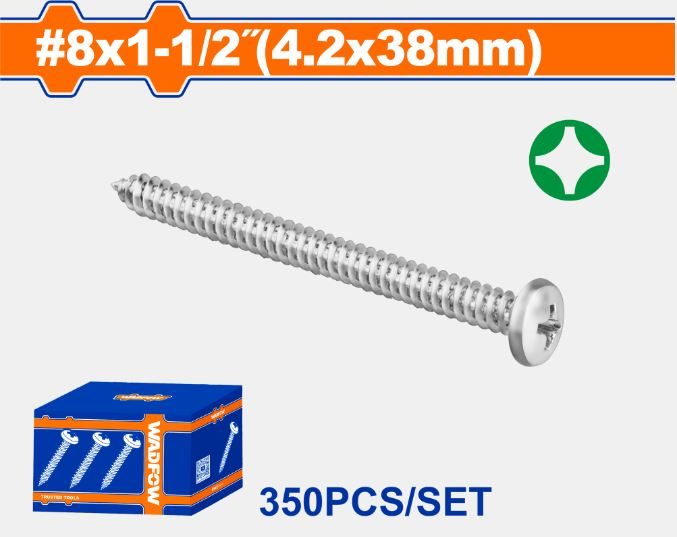 350pc Pan Head Self-Tapping Screw Set Carousel 1