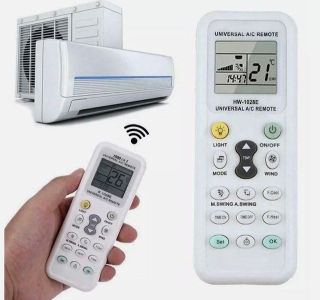 Universal Heatpump Air Conditioner Remote - Built in flash Carousel 1