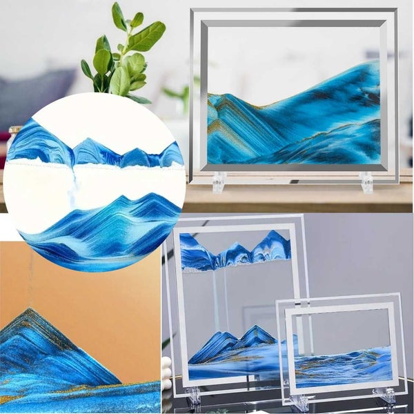 Brand New 3D Deep Sea Sandscape Display Art Picture Glass Frame *Sale NOW*62947151914113113