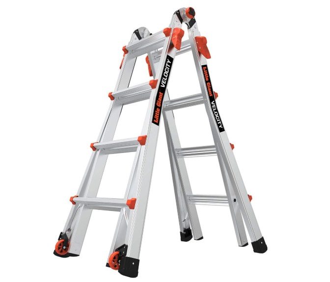 Little Giant Ladder, Velocity with Wheels, M17, 17 Ft, 4 step ladder 15417-001 Carousel 1