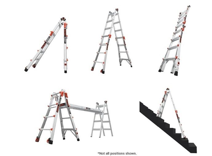 Little Giant Ladder, Velocity with Wheels, M17, 17 Ft, 4 step ladder 15417-001 Carousel 2