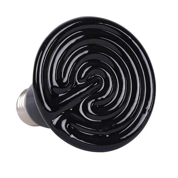 50W Pet Ceramic Heat Lamp Infrared Heating Emitter Reptiles Bulb Carousel 1
