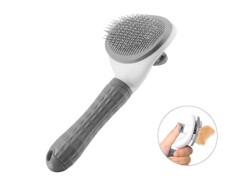 Dog Cat Grooming Brush Self Cleaning Slicker Brush Carousel 1
