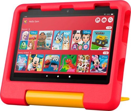 Amazon Fire HD8 Kids 2024 - Red 32 gig Age 3+ Carousel 1