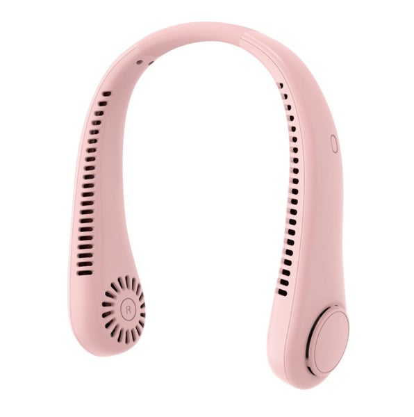USB Rechargeable Bladeless Portable Neck Fan-Pink Carousel 1