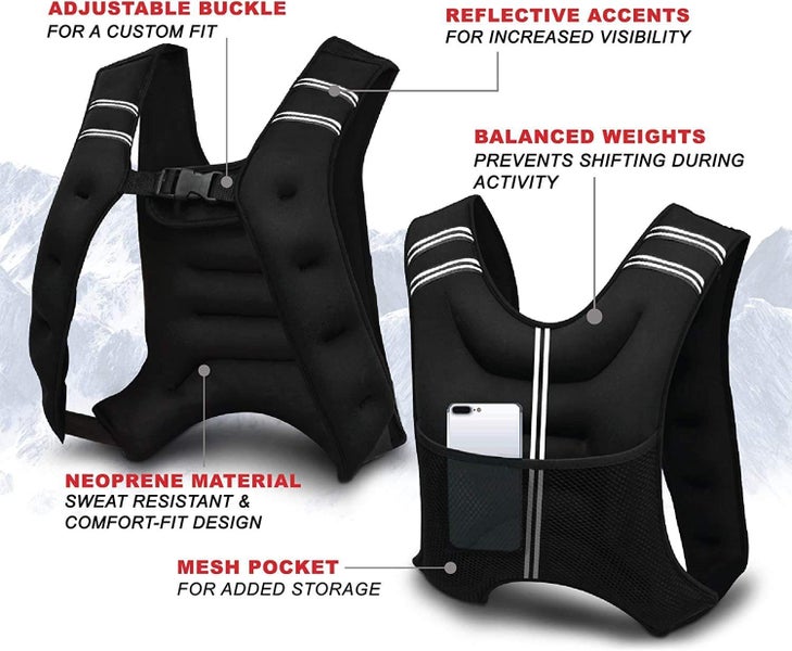 5kg Weighted Gym Jacket Vest Running Fitness Weight loss Strength Training Carousel 2