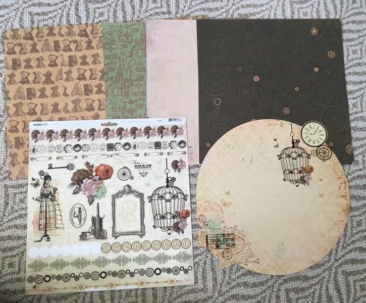 12x12 - Scrapbooking Cardstock/Paperstock - KaiserCraft - Miss Empire - 6+ Carousel 1