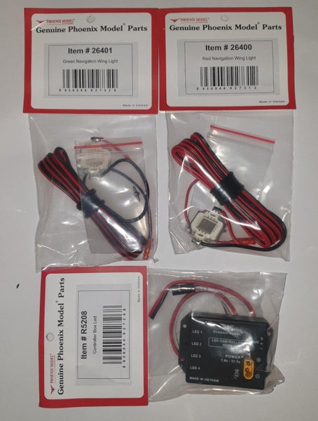 Phoenix Model Super Bright LED Nav Lights (Port/Starboard) With Controller Carousel 1