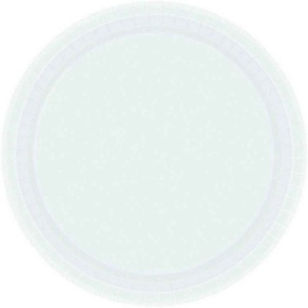 Paper Plates 17cm Round 20CT - Frosty White - Pack of 20 Carousel 1