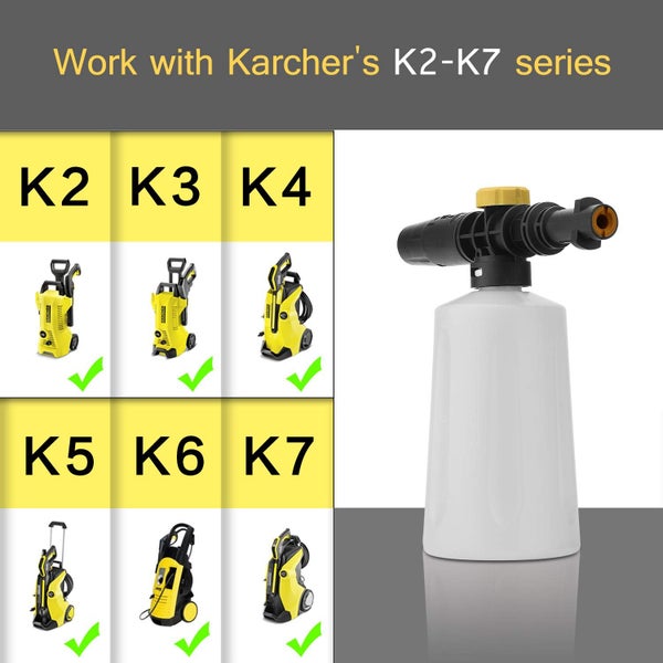 KARCHER Foam Cannon High Pressure Washer K2 - K7 Water Blaster Attachment Carousel 2