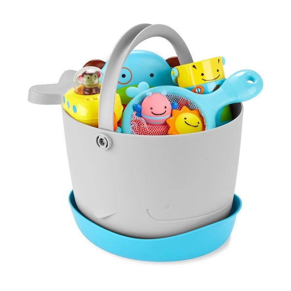 Skip Hop Moby Stowaway Bath Toy Bucket Carousel 1