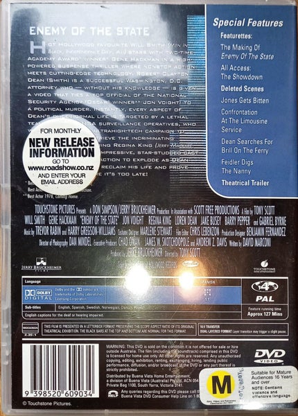 Enemy Of The State (Region 2 Version) Carousel 2