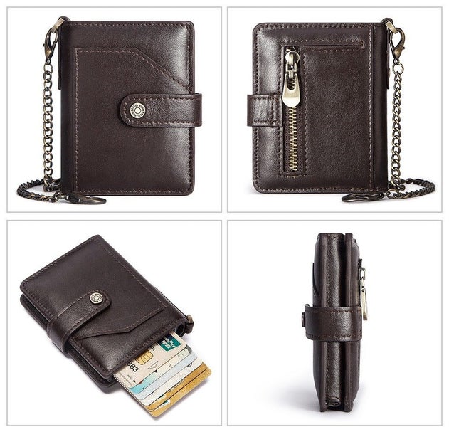 Genuine Leather Bi-Fold RFID Wallet, Pop-up Card Holder TC8981| TOUCHANDCATCH NZ Carousel 2