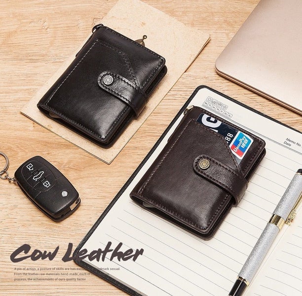 Genuine Leather Bi-Fold RFID Wallet, Pop-up Card Holder TC8981| TOUCHANDCATCH NZ Carousel 7