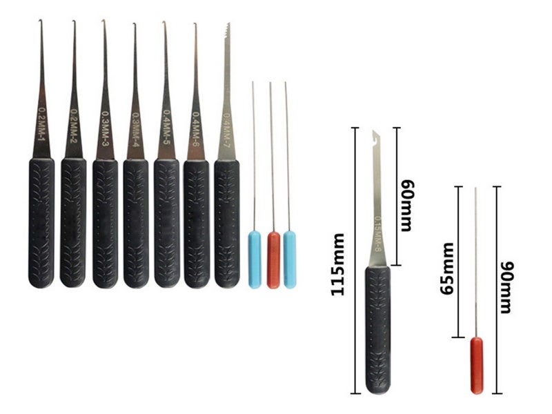 12Pcs Practice Unlocking Tool Pick Tool Kit Carousel 5