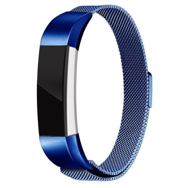 Fitbit Alta HR Milanese Loop Strap Blue Carousel 1